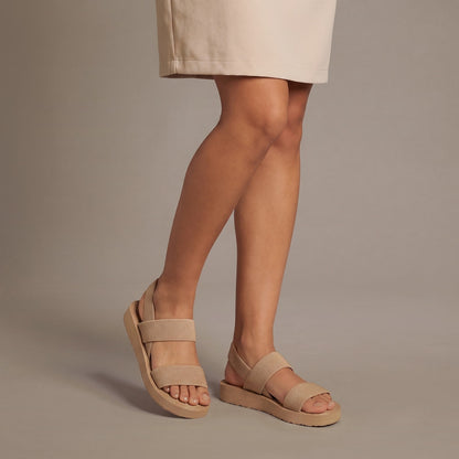 Slip On Sandals with Elastic Straps and Cushioned Sole 1