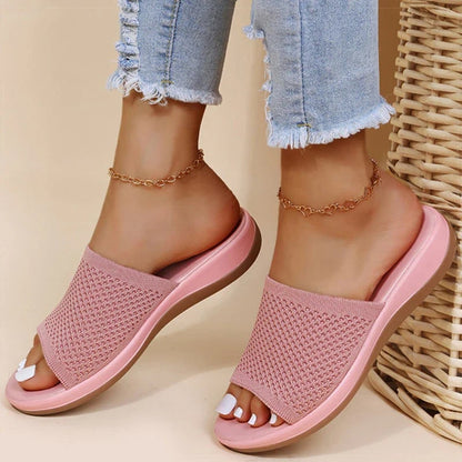 Sandals Knit Slide with Cushioned Sole for Summer 4