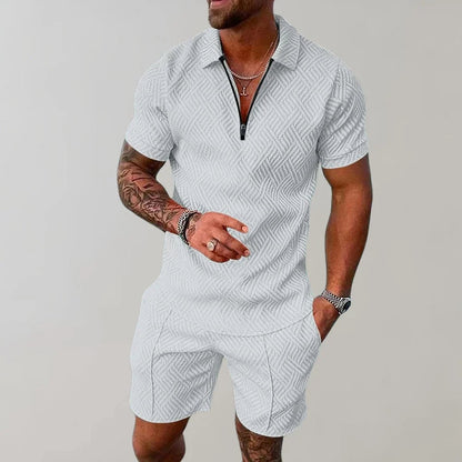 Mens Two-Piece Summer Set in Black