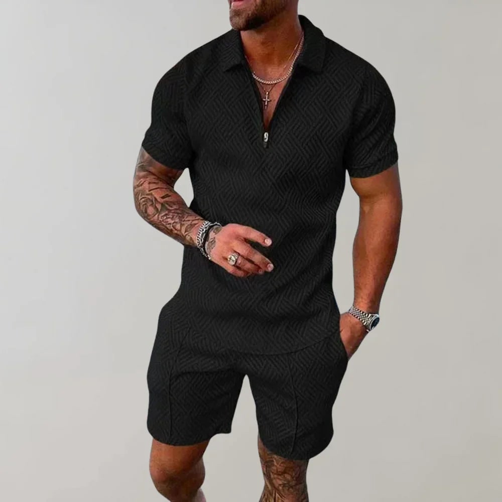 Mens Two-Piece Summer Set in Turquoise